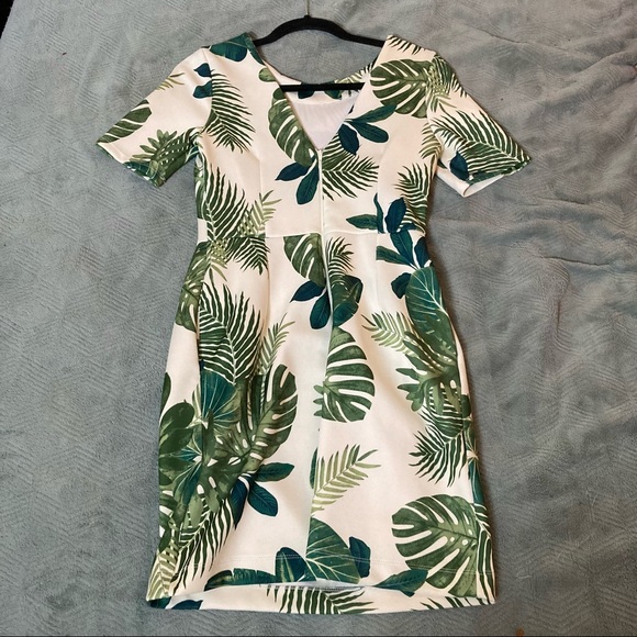🌿ASOS Fern and Palm Leaf Dress - Picture 2 of 8